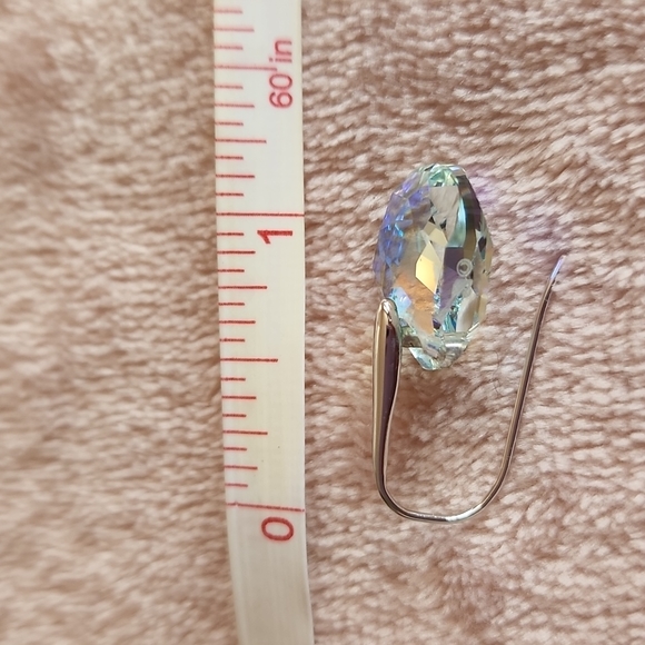 Set of Silver Tone Rainbow Crystal Pendant Necklace & Earring - Picture 8 of 11